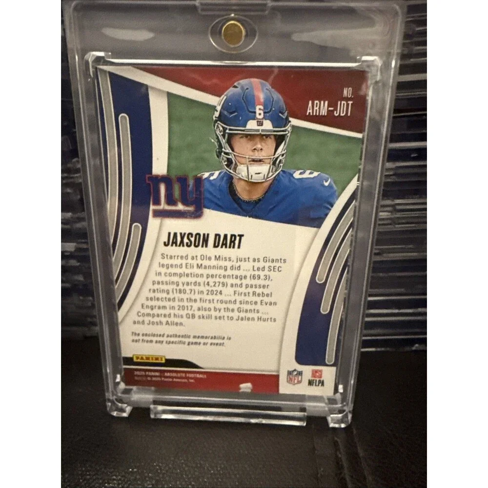 2025 Panini Absolute #ARM-JDT Jaxson Dart Absolute Rookie Materials  /99